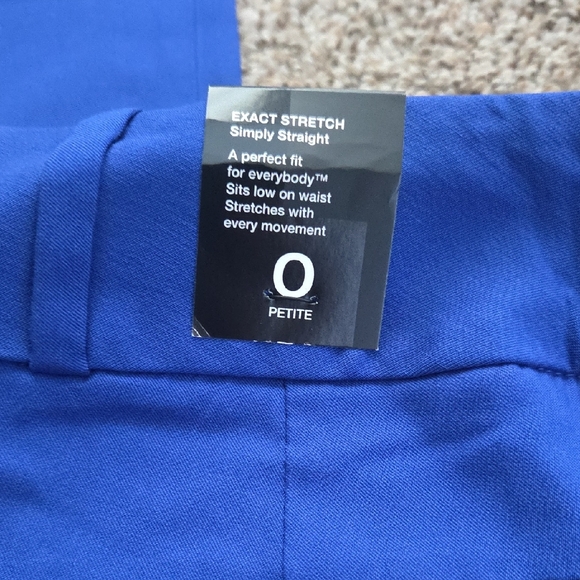 The Limited Royal Blue Straight Leg Pants 0 NWT - Picture 3 of 3